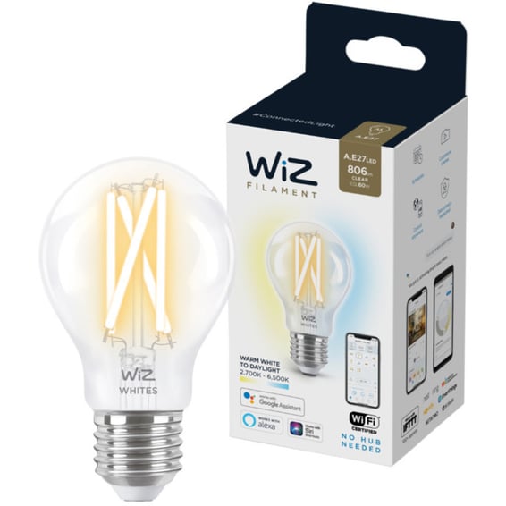 WiZ Lyskilde WA 6,7W A60 E27 WiFi | Elektroimportøren AS