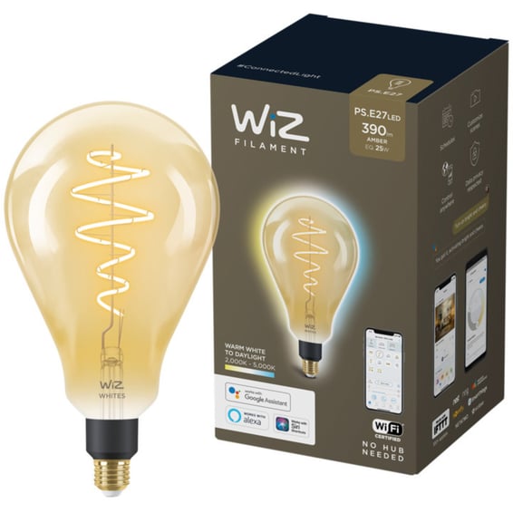 WiZ Lyskilde WA 6,5W PS 160 Gyllen E27 WiFi | Elektroimportøren AS