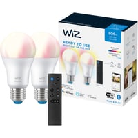 WiZ Startsett WCA 2x8,5W A60 E27 WiFi + Fjernkontroll