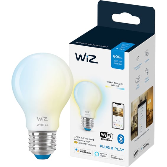 WiZ Lyskilde WA 7W A60 E27 WiFi | Elektroimportøren AS