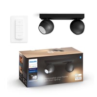 Philips Hue WA Buckram Dobbel Spot 2x5W Sort