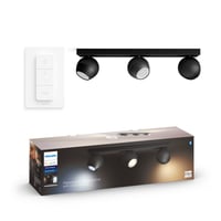 Philips Hue WA Buckram Trippel Spot 3x5W Sort