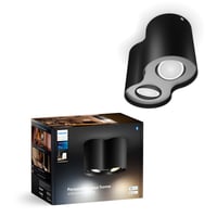 Philips Hue Pillar dobbel spot 2x4,2W WA sort