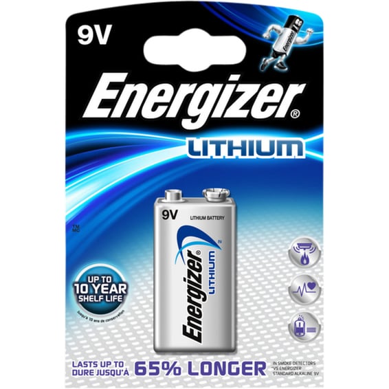 Batteri Ultimate Lithium 9v 1pk Energizer | Elektroimportøren AS