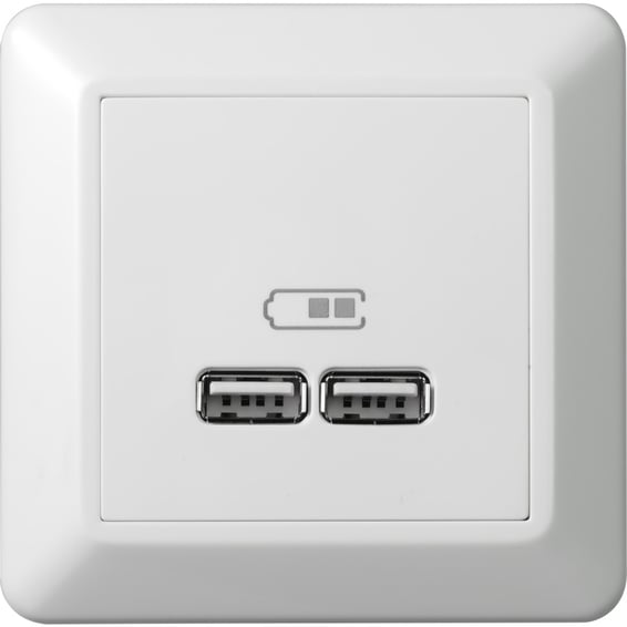 RS16 USB lader 2,1A I PH | Elektroimportøren AS