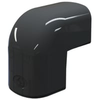 Optima T Bend Utvendig CAE75 75 x 56mm Sort