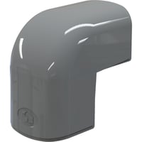 Optima T Bend Utvendig CAE75 75 x 56mm Antrasitt Gr