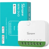 Sonoff MINI-2GS bryter 2-gang Matter over Wi-Fi