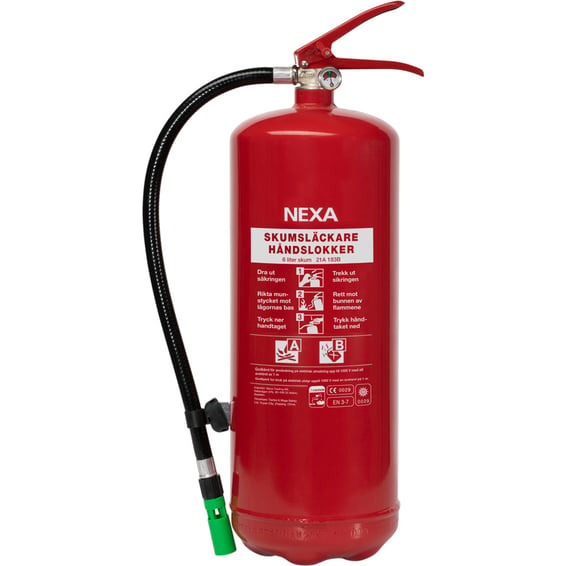 Brannslukker Skum 6 kg 21A 183B Nexa | Elektroimportøren AS