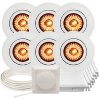 J&EL Downlightpakke Alto WarmDim Matt Hvit 6 pk