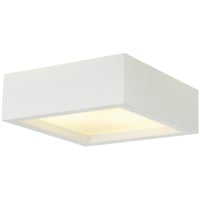 SLV Plastra 104 Taklampe Firkantet E27 Hvit Gips