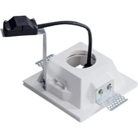 SLV Plastra Downlight Firkantet GU10 Hvit Gips