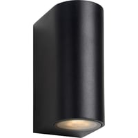 Lucide Zora 2 Utendrs Vegglampe 2xGU10 IP44 Sort