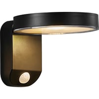 J&EL solar vegglampe rund sort