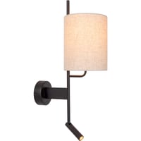 Lucide Magic vegglampe 1xE27 inkl 1xUSB sort