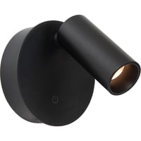 Lucide Toni oppladbar vegglampe � 8,1 cm 1x2W CCT sort