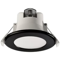Acrux Downlight 68mm 7W hvit m/ avtagbar svart ring