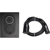 Zaptec Go Asphalt Black og Namron ladekabel 5m
