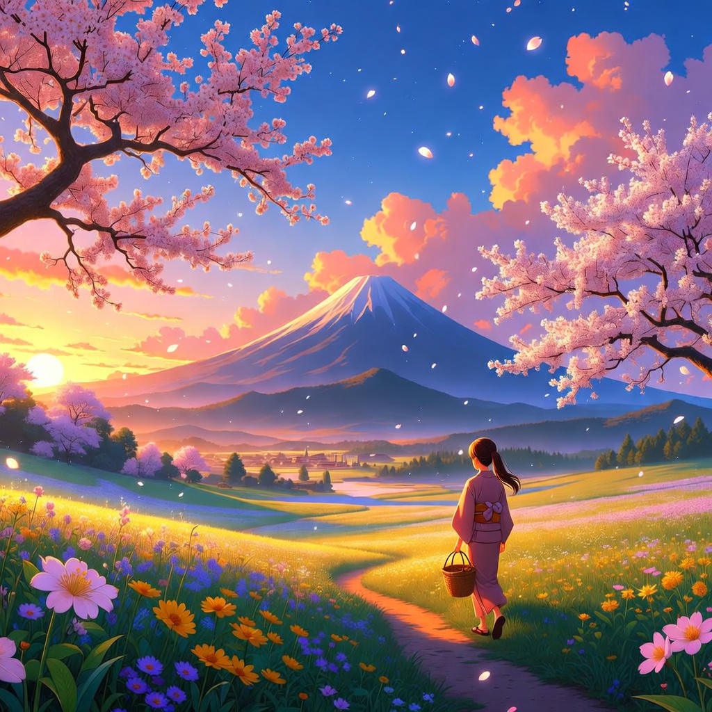 Enchanting Fuji Twilight