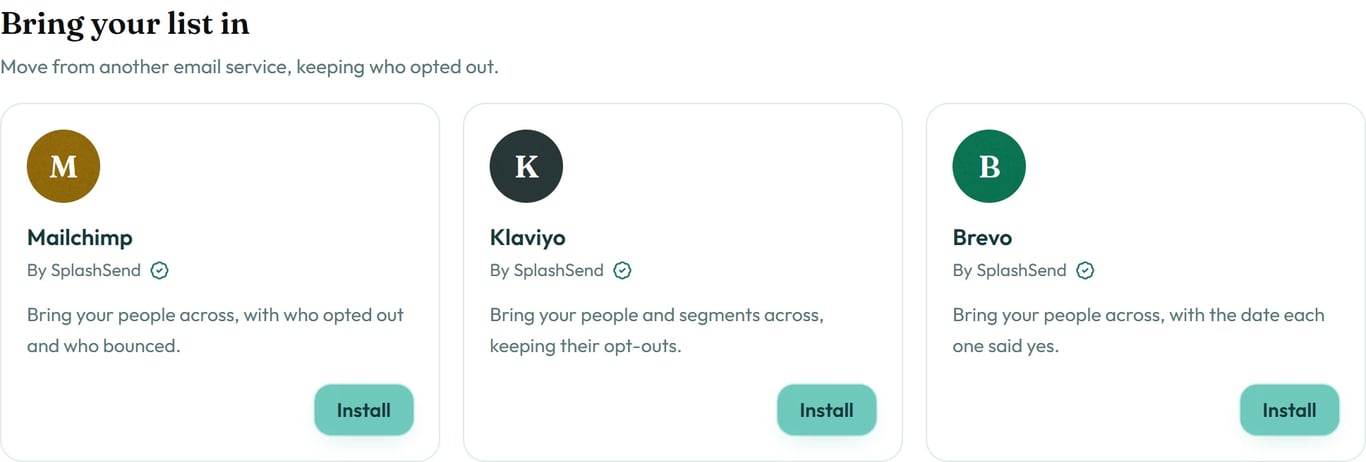Bring your list in has an app for each tool.