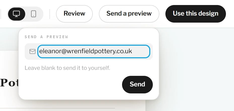 Send yourself a copy before anyone else sees it.