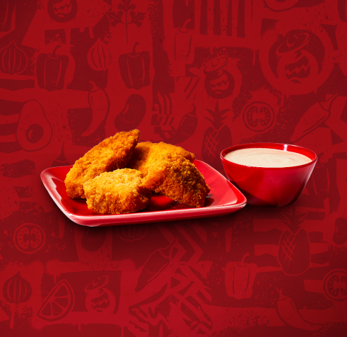 Crunchy Chicken Bites with Dip