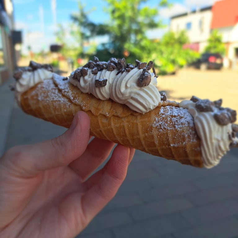 Waffle Cone Cannoli