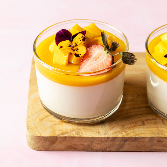 Coconut Mango Panna Cotta