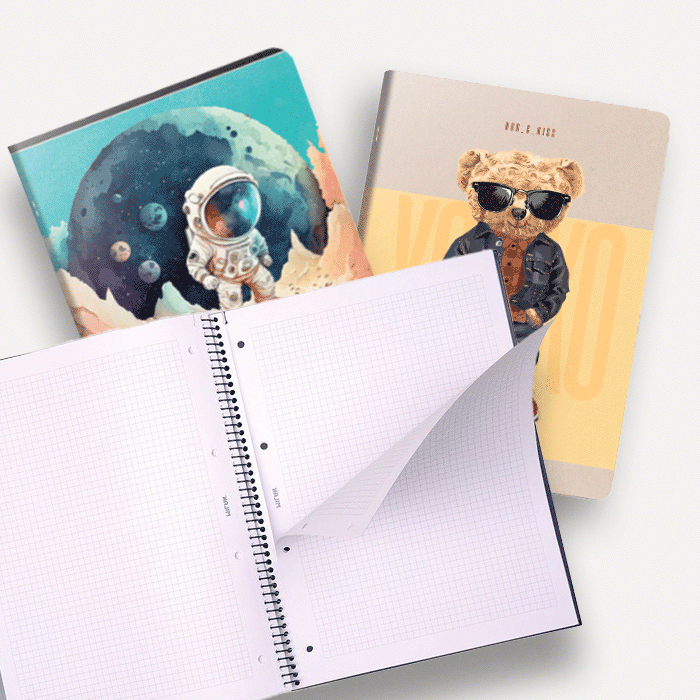 Тетрадки, етикети и подвързии