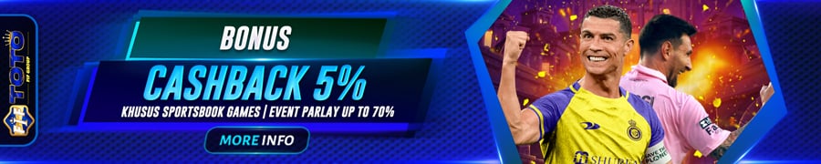 BONUS CASHBACK 5% SPORTSBOOK