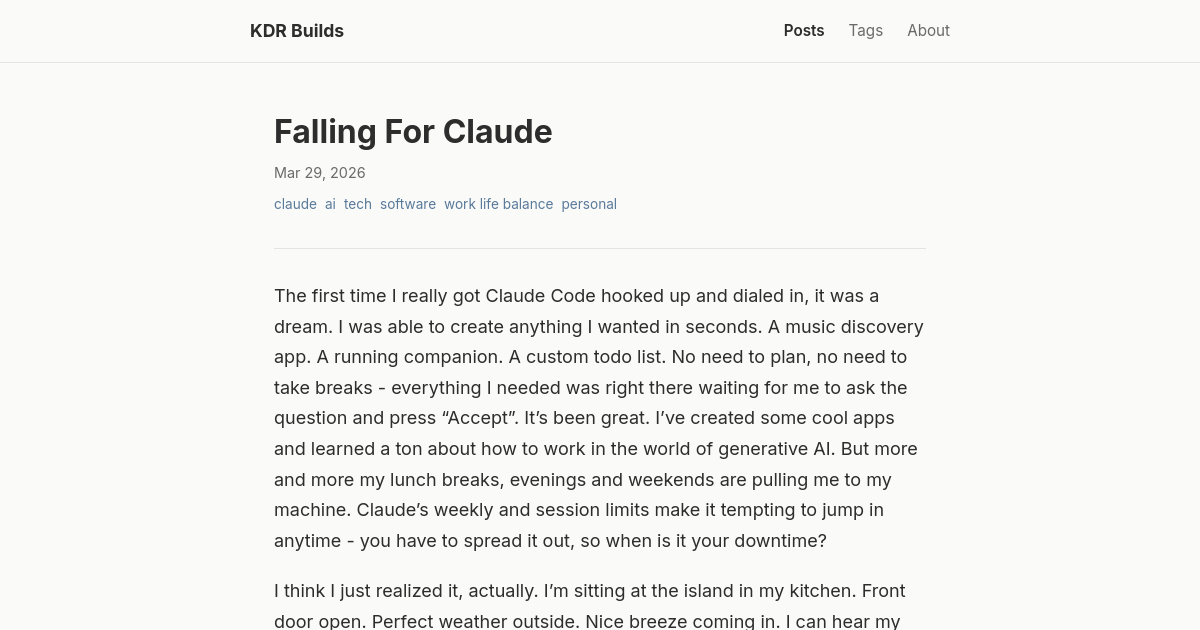 Falling For Claude
