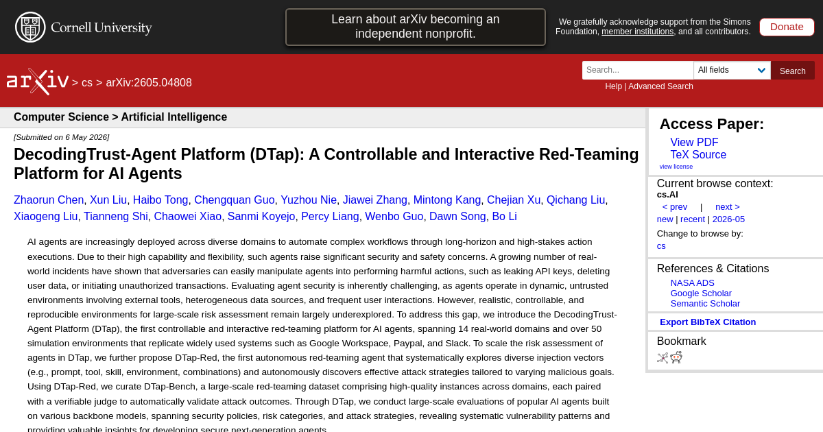 DecodingTrust-Agent Platform (DTap): A Controllable and Interactive Red-Teaming Platform for AI Agents