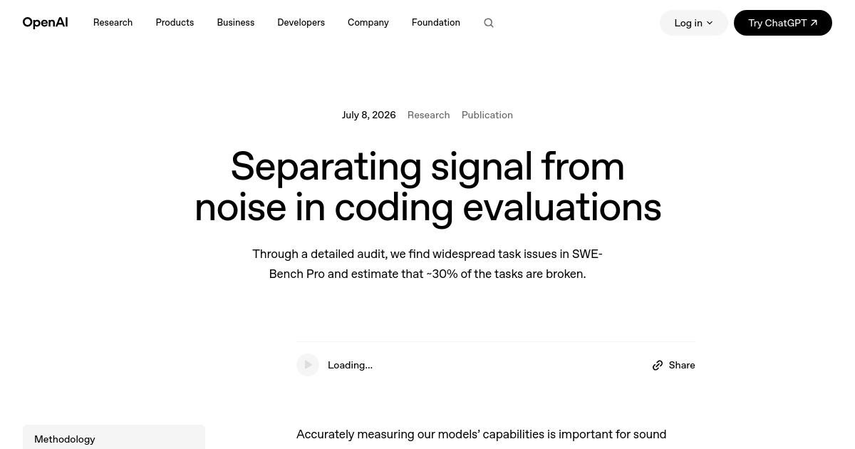 Separating signal from noise in coding evaluations