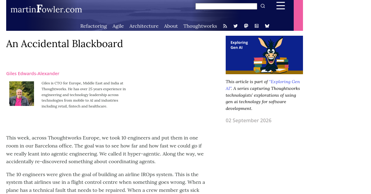 An Accidental Blackboard
