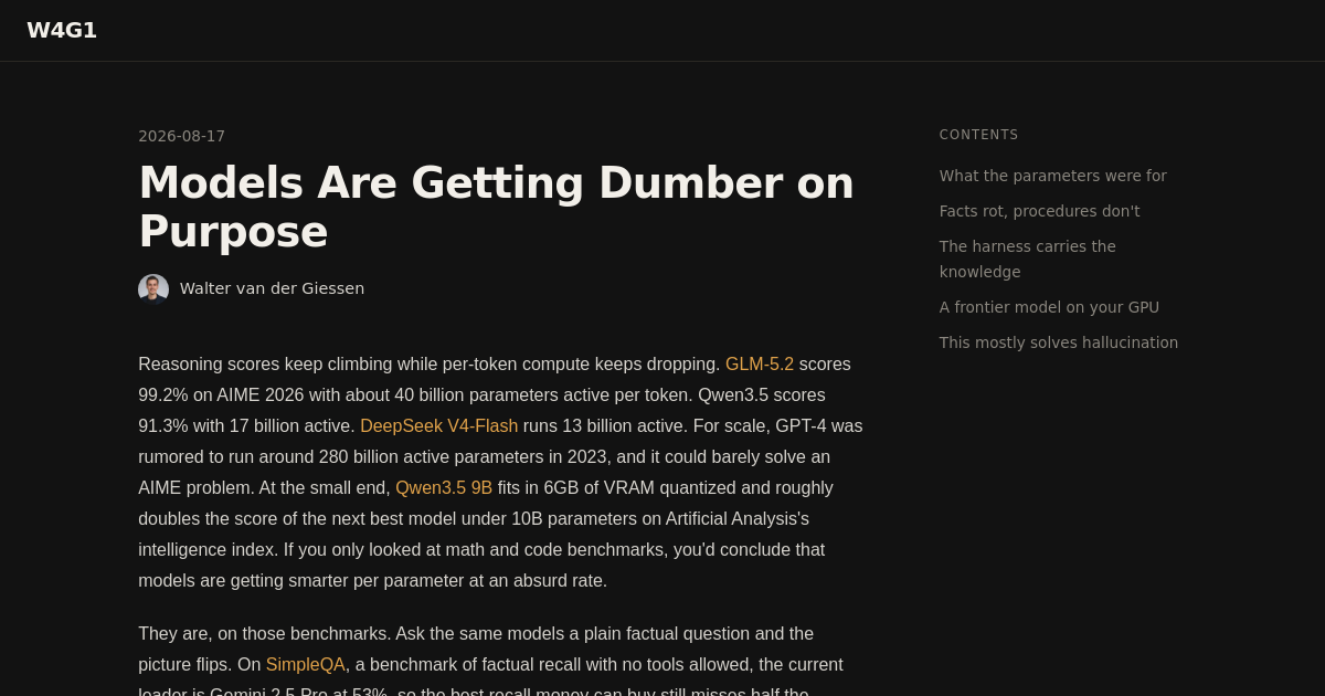 Models Are Getting Dumber on Purpose