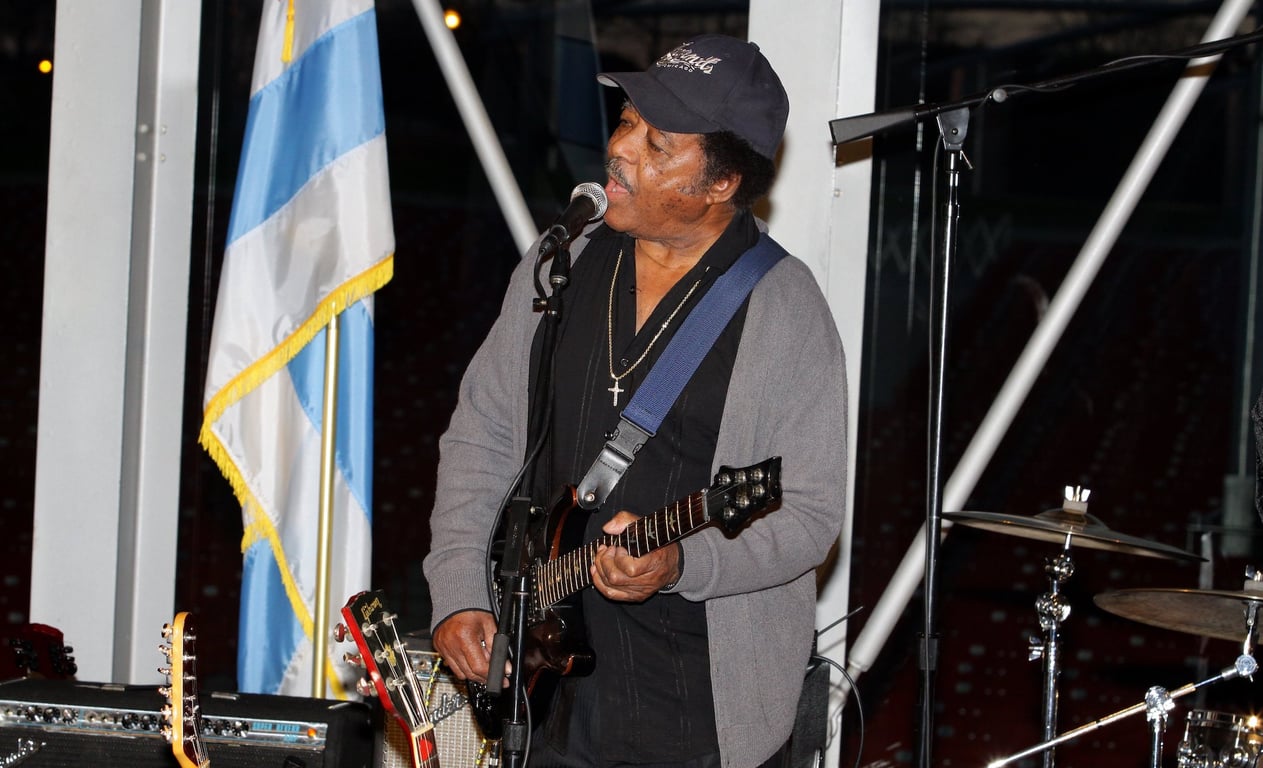 Jimmy Johnson performs at the Pritzker Pavilion in Chicago, Illinois on November 27, 2012