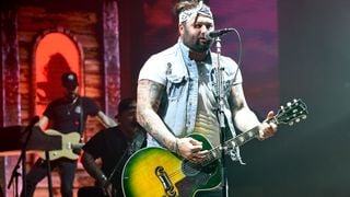 Koe Wetzel performs in support of his "Hell Paso" release at Basi Nationwide Amphitheater on June 22, 2023 in Modesto, California.