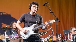 John Mayer of Dead and Company performs during 2023 New Orleans Jazz & Heritage Festival at Fair Grounds Race Course on May 06, 2023 in New Orleans, Louisiana