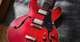Typical of the so-called &lsquo;Lawsuit Era&rsquo; electrics made in Japan is this 1975 Ibanez copy of a Gibson ES-335