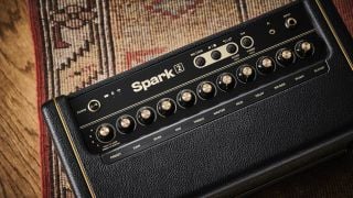 The control panel of the Positive Grid Spark 2 amplifier