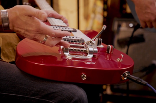 Bridge and tailpiece of Powers Electric A-Type