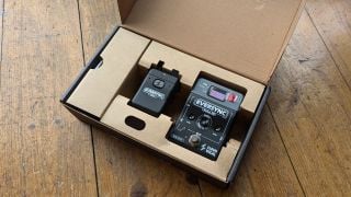 The box containing the Cloudvocal EverSync Wireless IEM system