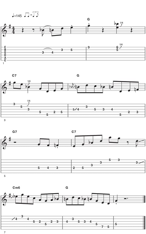 Vintage Blues Licks Example 1