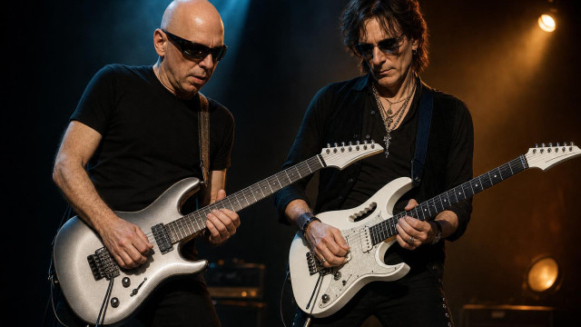 Joe Satriani and Steve Vai finally launch SatchVai with first album hero image