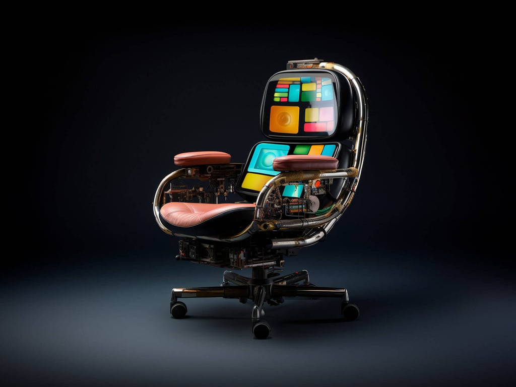AI-themed armchair