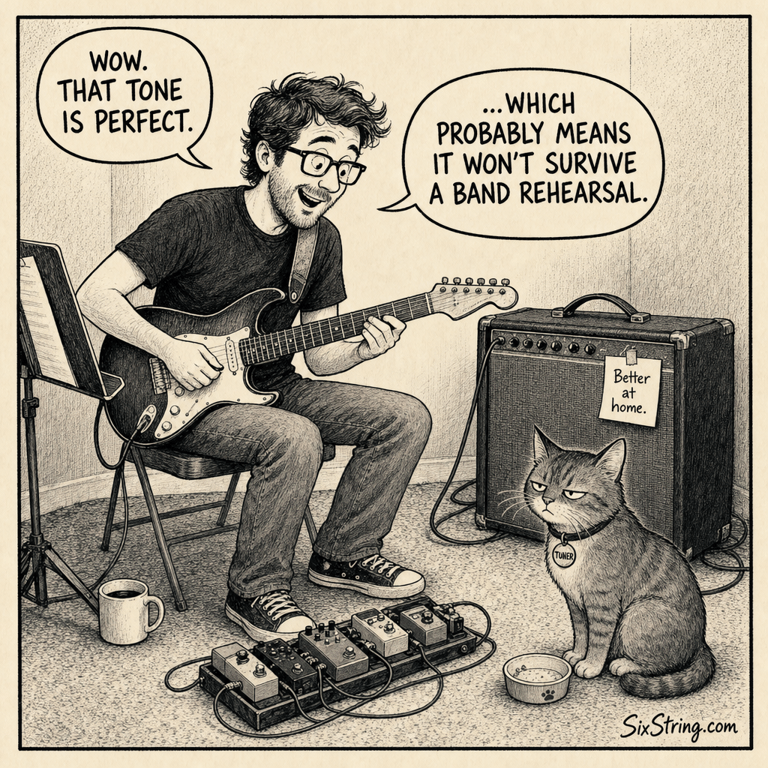 String Theory #51: The One That Sounds Better at Home cartoon image