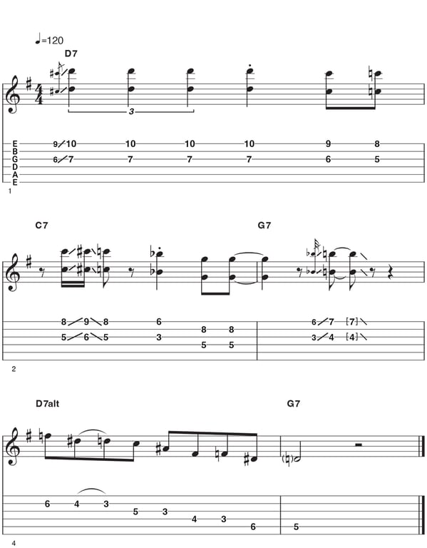 Vintage Blues Licks Example 5