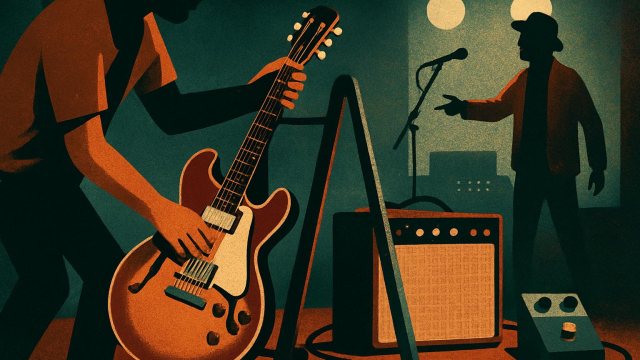 P.J. Harvey’s onstage guitar break reveals a sharper kind of control inline image
