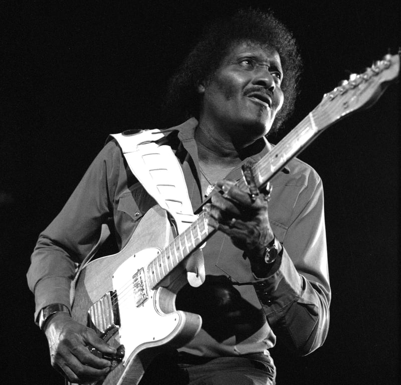 Albert Collins performs at the Catalyst in Santa Cruz, California on March 9, 1990