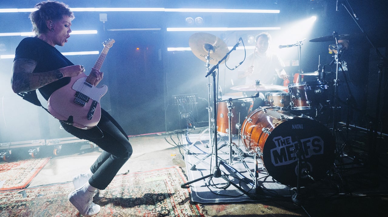 The Meffs perform onstage